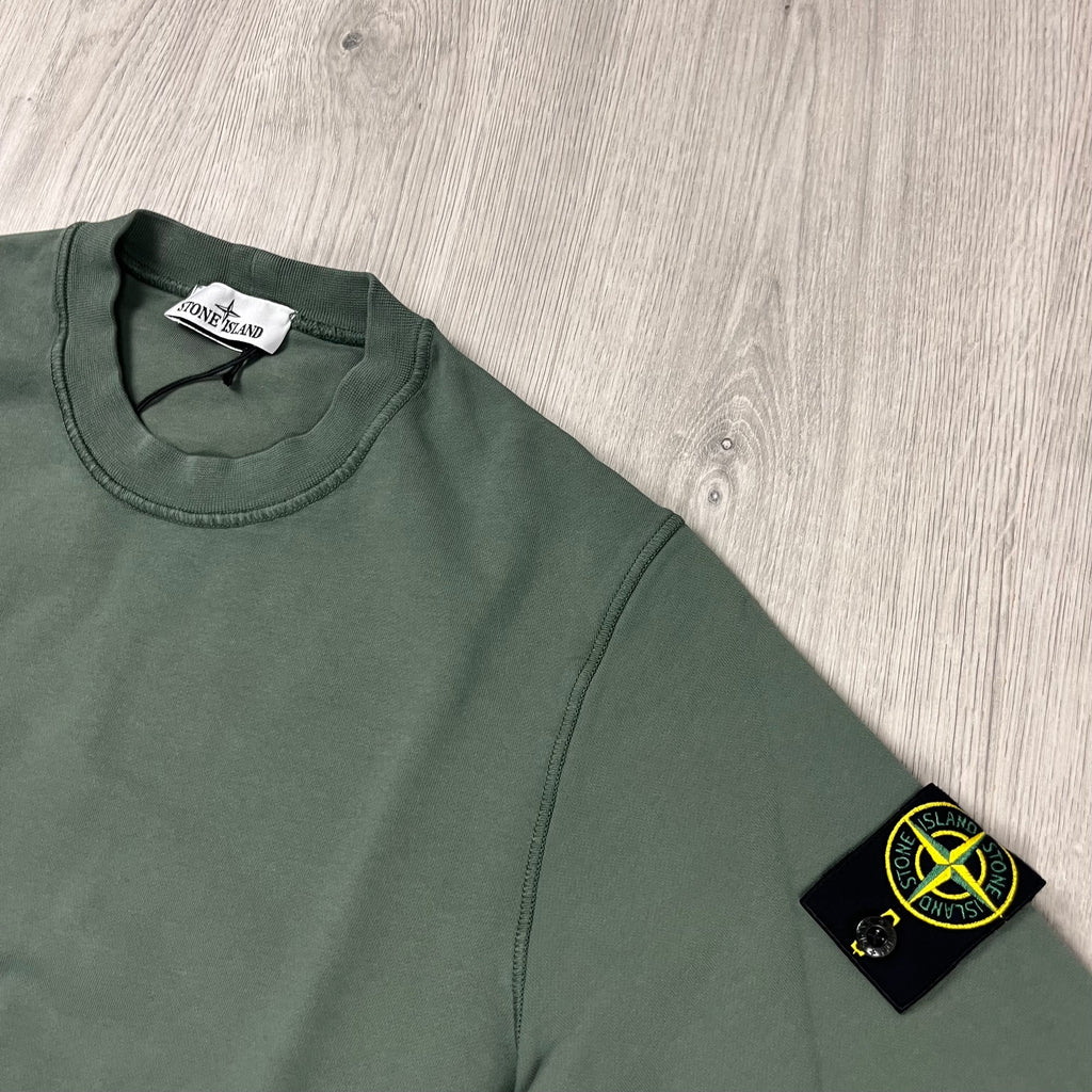 Stone Island Dyed Sweatshirt - Musk Ironleague