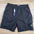 Stone Island Stretch Tela Bermuda Shorts in Black Ironleague