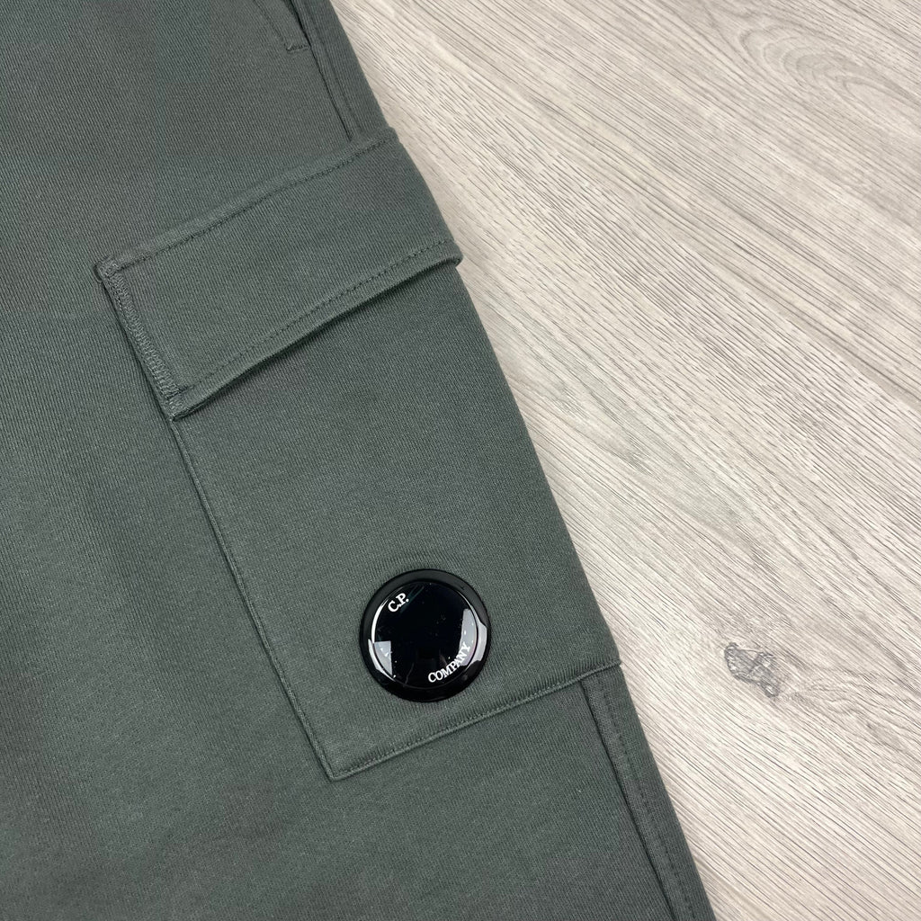 CP Company Raised Fleece Sweatpants - Dark Shadow Ironleague