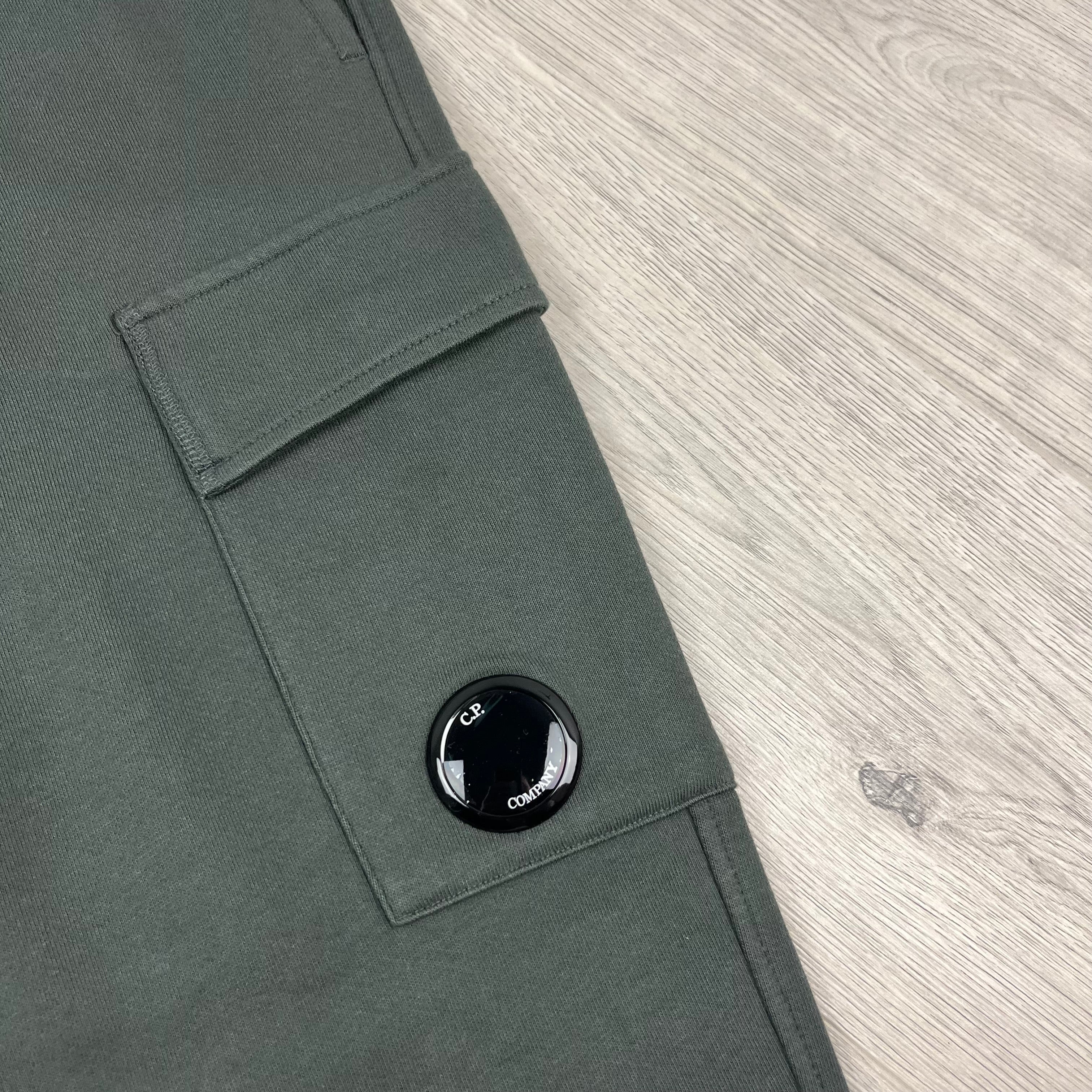 CP Company Raised Fleece Sweatpants - Dark Shadow Ironleague