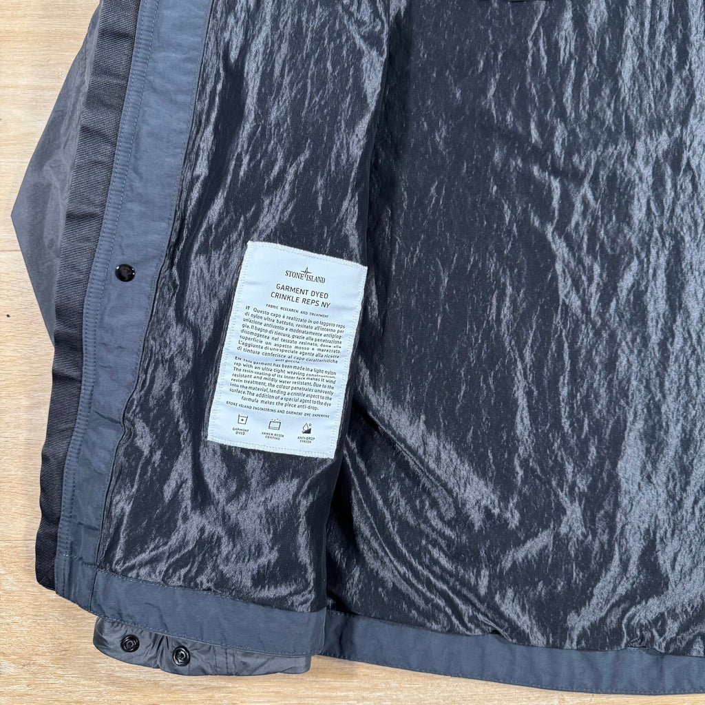 Stone Island Crinkle Reps R-NY Jacket in Charcoal Grey Ironleague