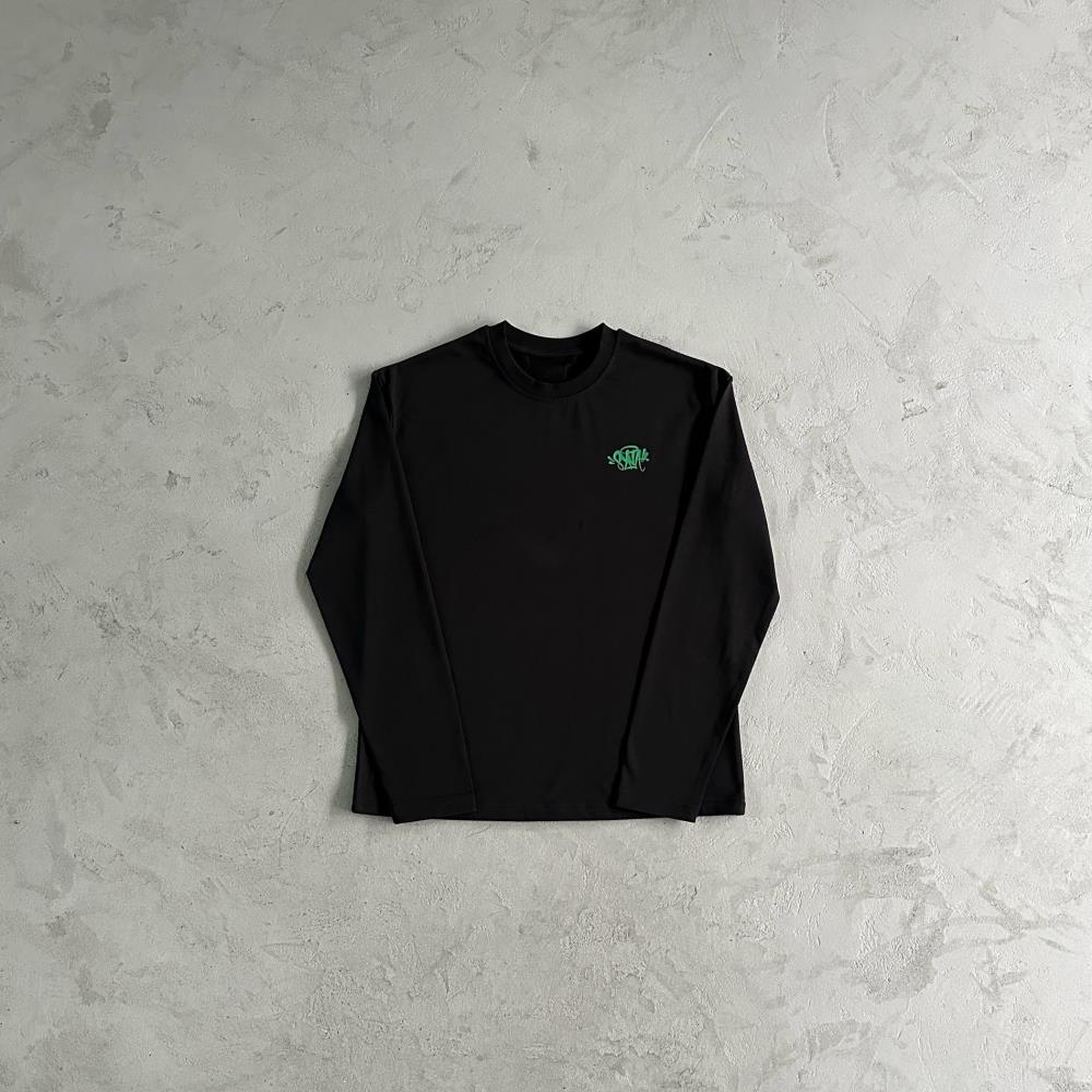 Syna Long Sleeve - Black/Green Ironleague