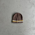Corteiz Knit Stripe Beanie - Brown Ironleague