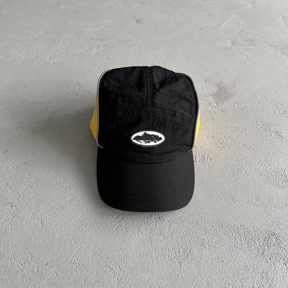 Corteiz Drawstring Cap - Black/Yellow Ironleague