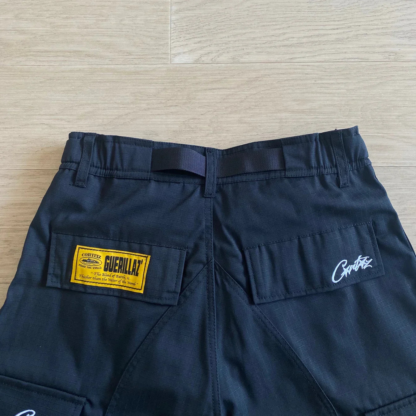 Corteiz New Cargo Shorts - Black Ironleague