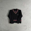 Corteiz V-Neck Sweater - Black Ironleague