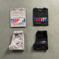 Trapstar Revolution Chenille Decoded Short Set - Black/White Ironleague