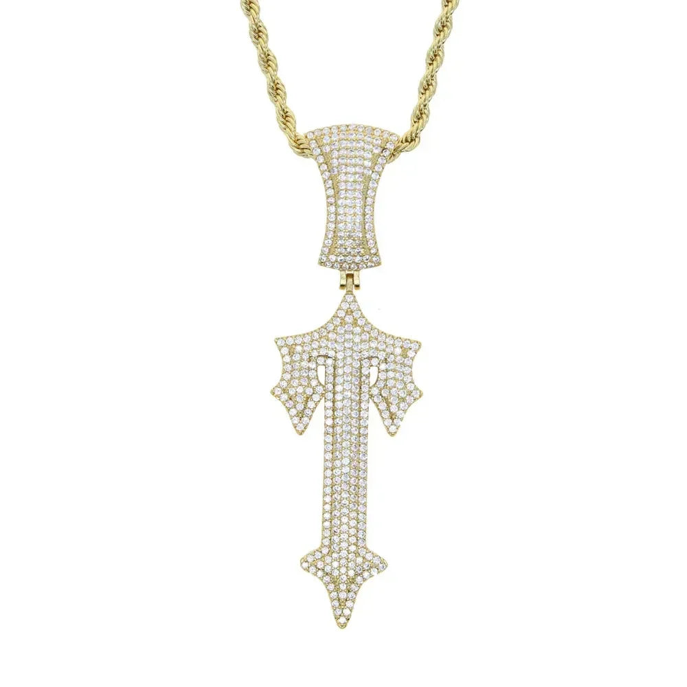 Trapstar Iced Out Necklaces - Silver/Gold Ironleague