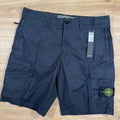 Stone Island Stretch Tela Cargo Bermuda Shorts in Navy Ironleague