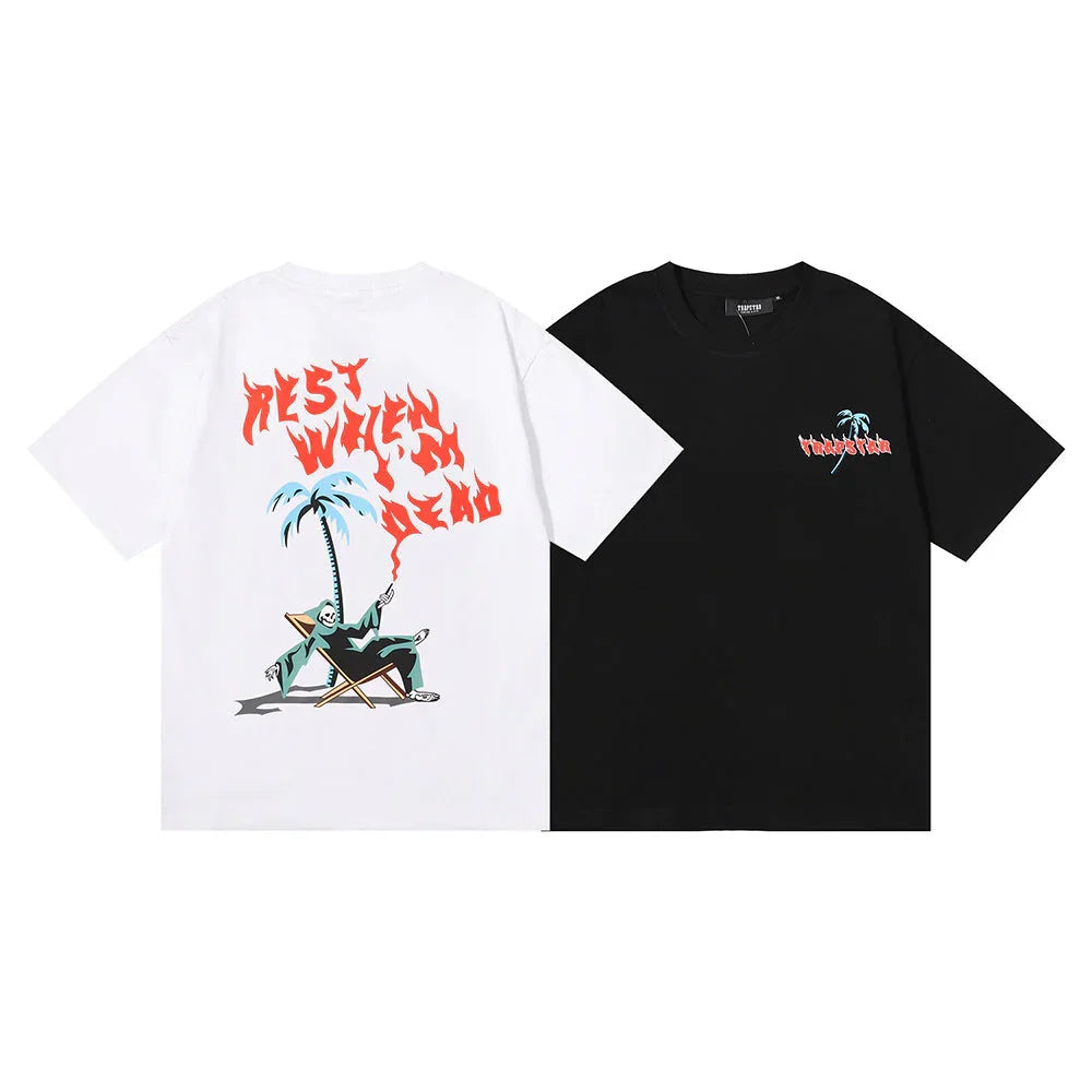 Trapstar Rest When I'm Dead - Black/White Ironleague