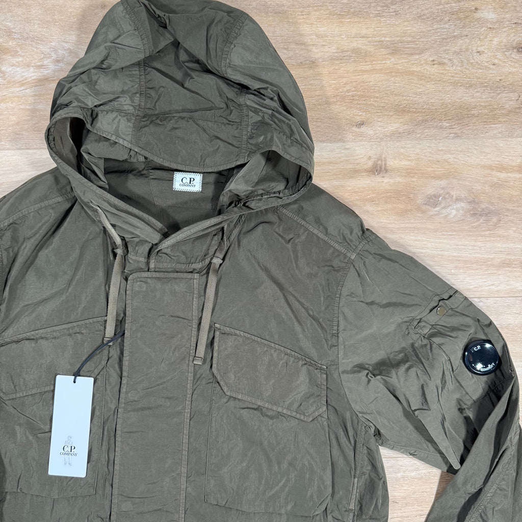 CP Company Chrome-R Hooded Lens Jacket in Ivy Green Ironleague