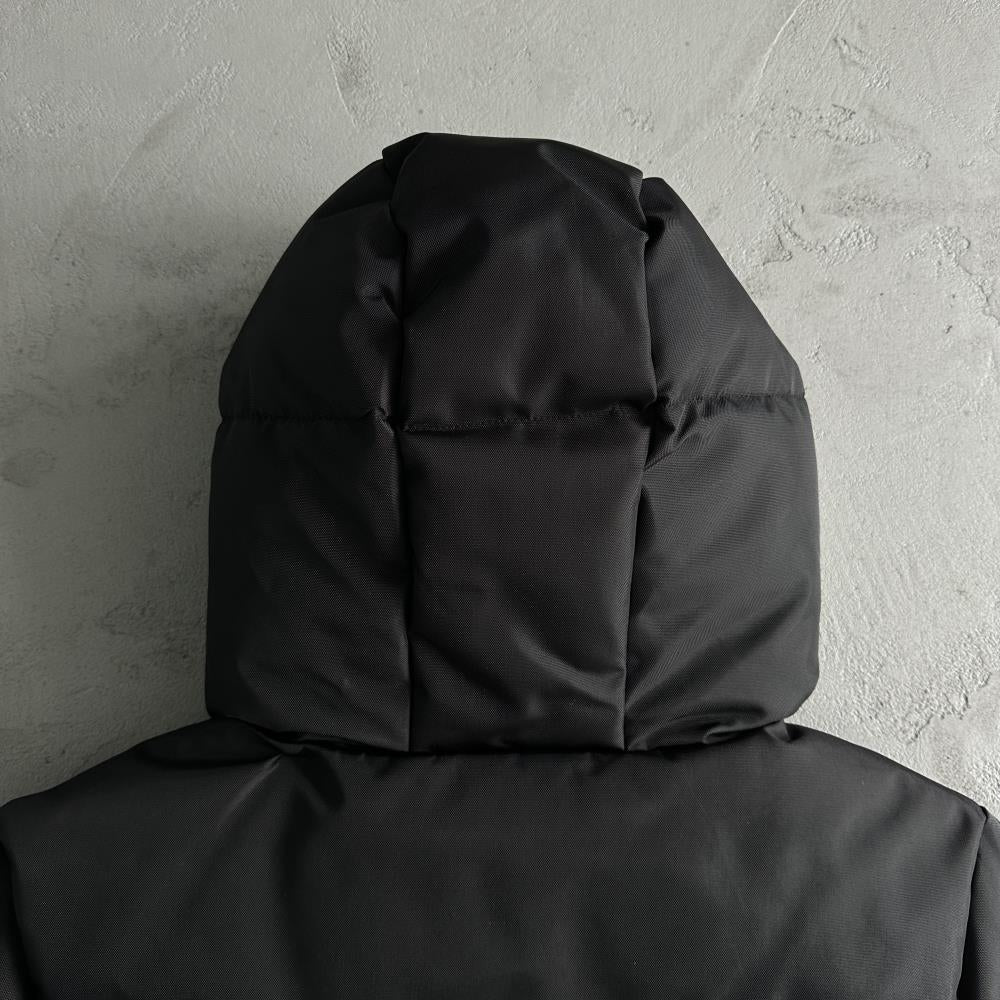 Trapstar Decoded Puffer Jacket - Black/Black Ironleague