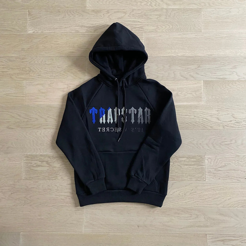 Trapstar Chenille Decoded Tracksuit - Black/Grey Ironleague