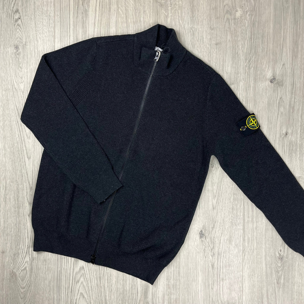 Stone Island Knit Cardigan - Charcoal Ironleague