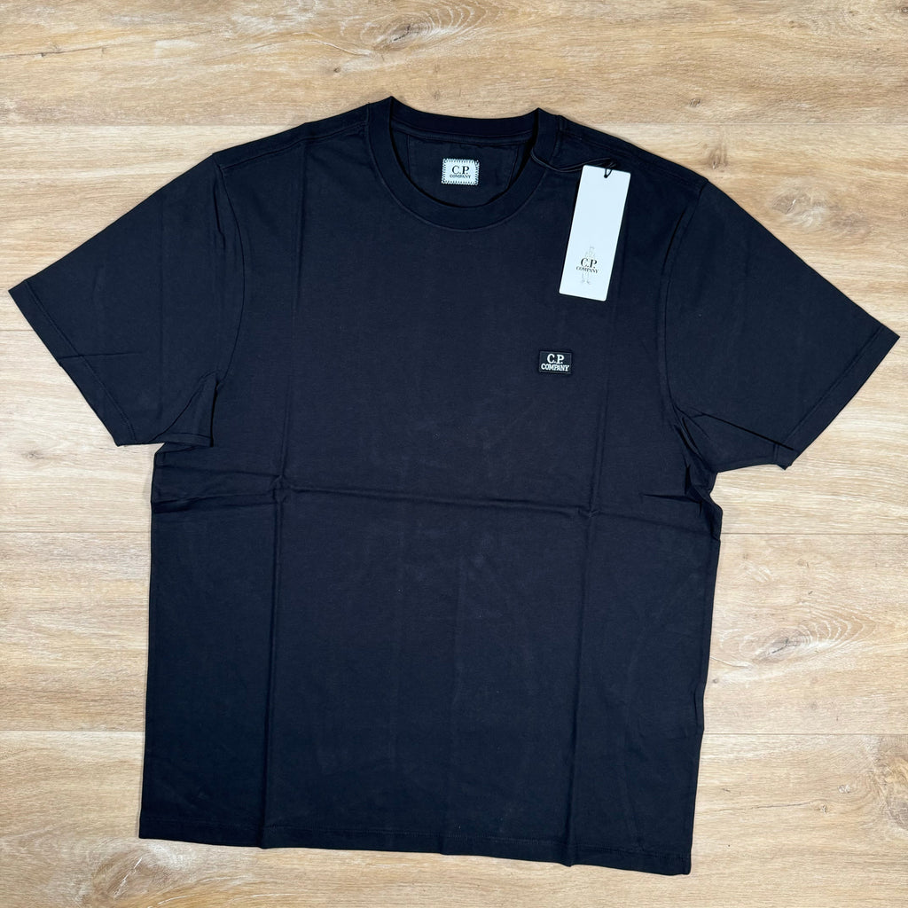 CP Company Logo Patch T-Shirt in Black Ironleague