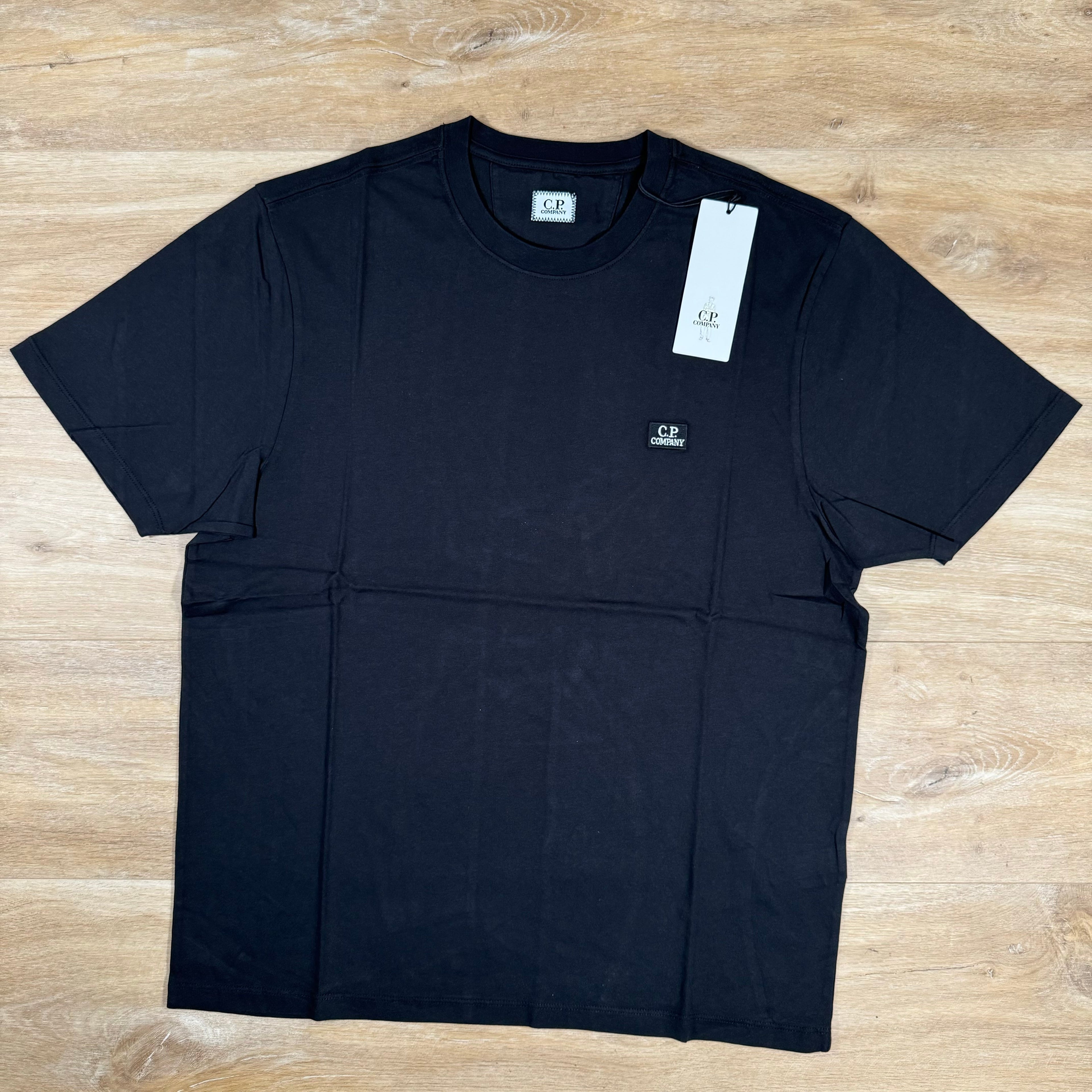 CP Company Logo Patch T-Shirt in Black Ironleague