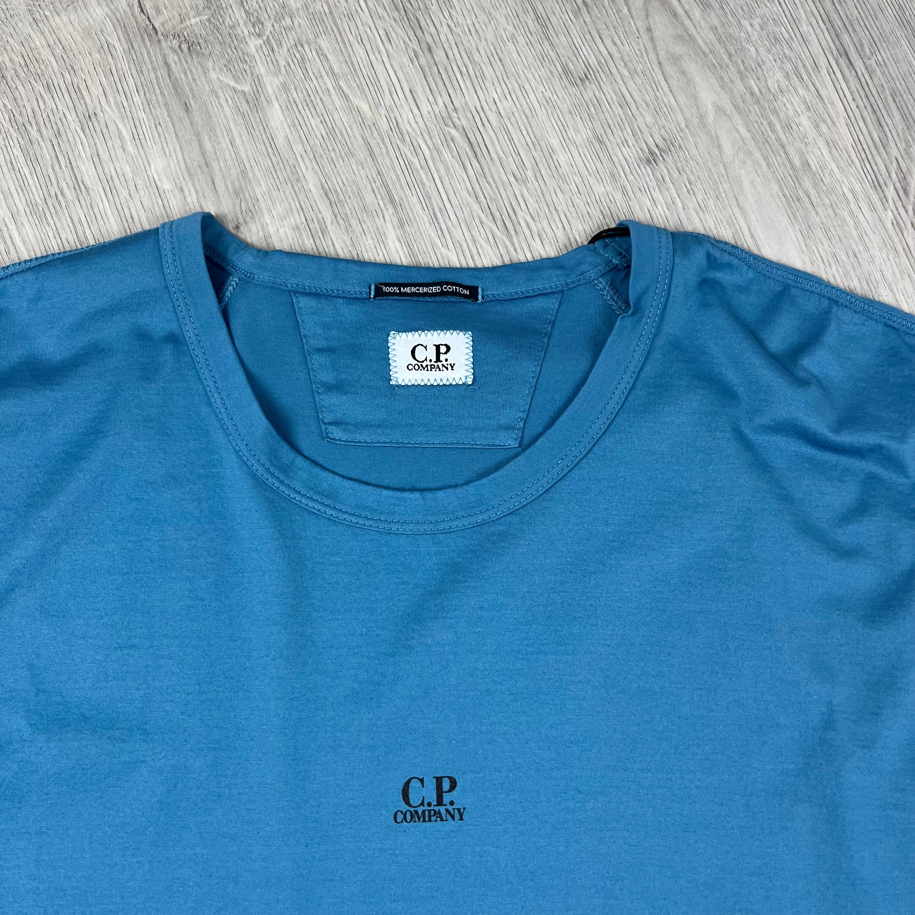 CP Company Patch T-Shirt - Aegean Blue Ironleague