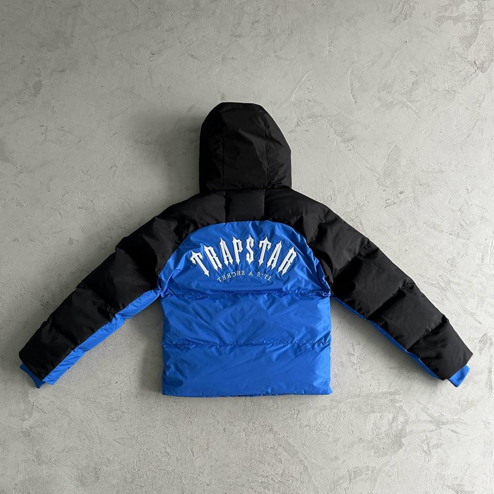 Trapstar Decoded Arch Puffer - Black/Blue Ironleague