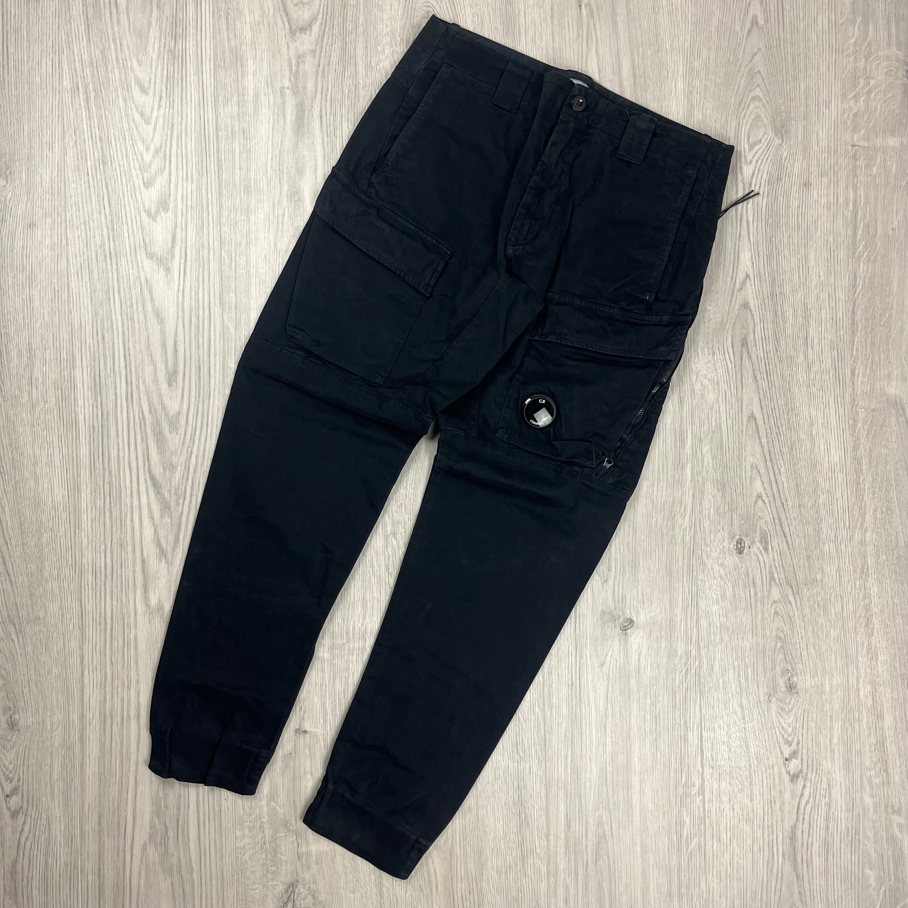 CP Company Cargo Trousers - Black Ironleague