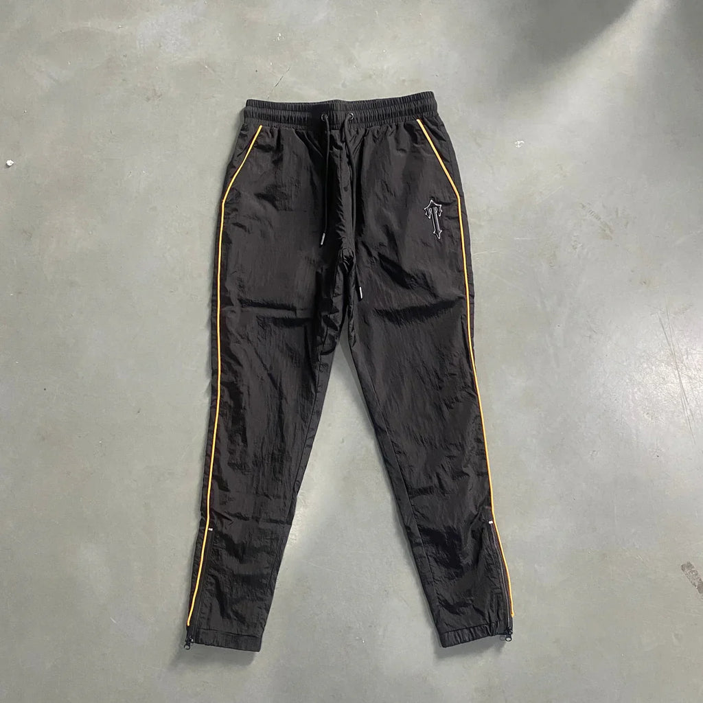 Trapstar Irongate T Shellsuit - Black/Yellow Ironleague