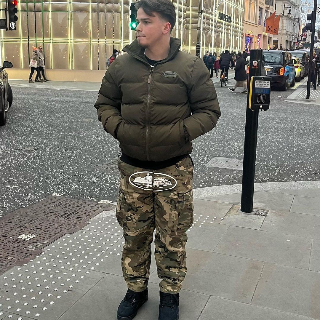 Trapstar Puffer Jacket - Olive Green Ironleague