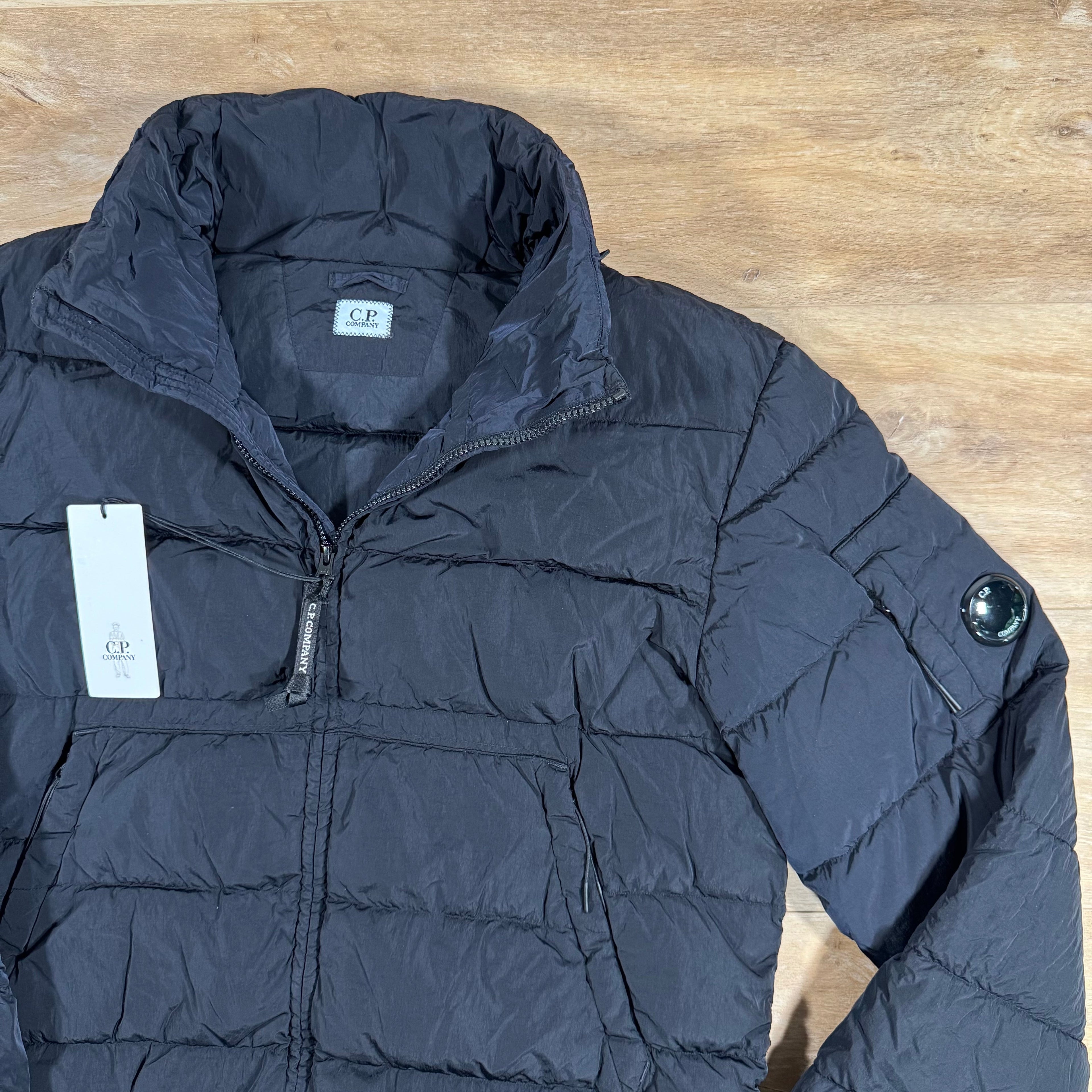 CP Company Chrome-R Down Lens Jacket in Navy Ironleague