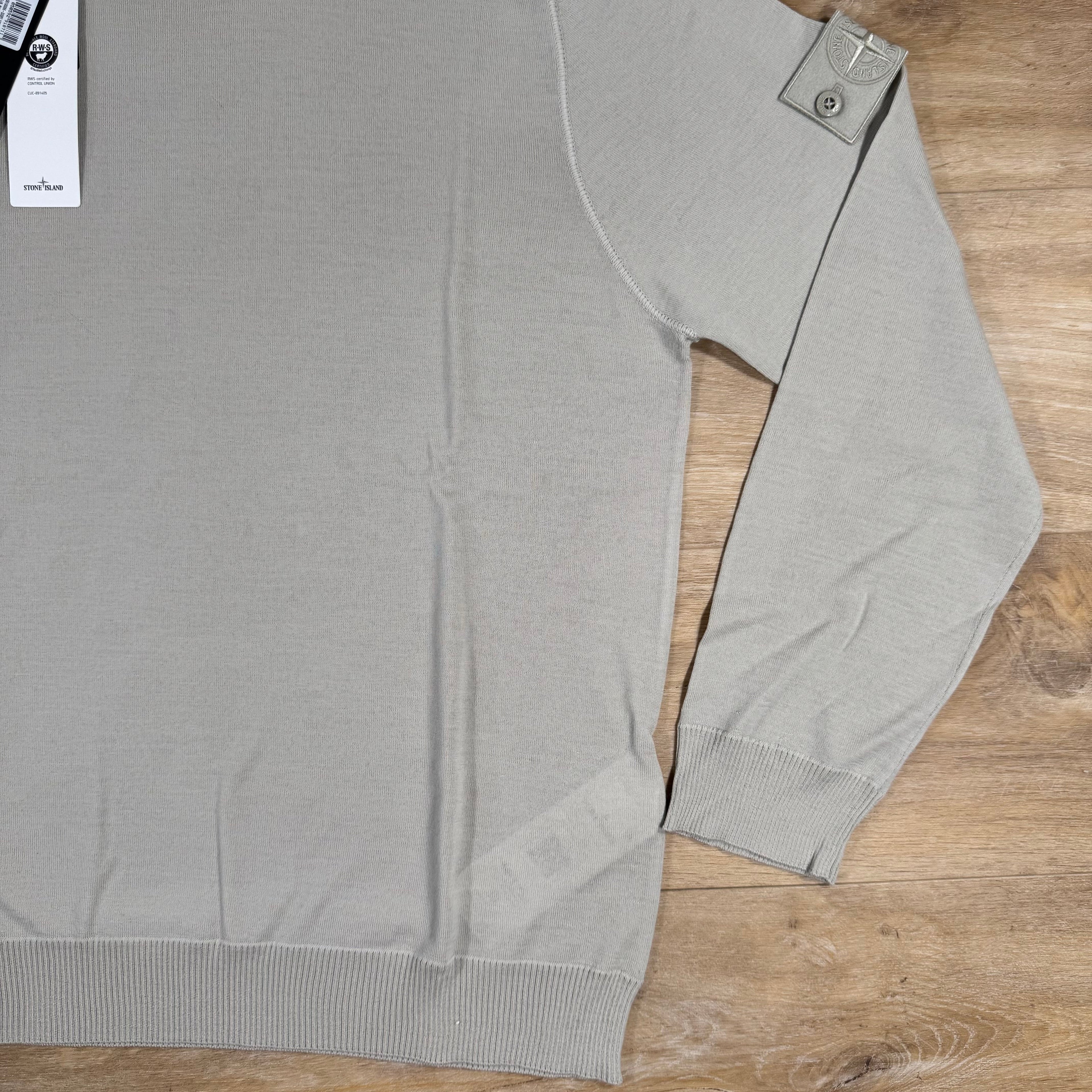 Stone Island Light Pure Wool Ghost Sweatshirt in Beige Ironleague