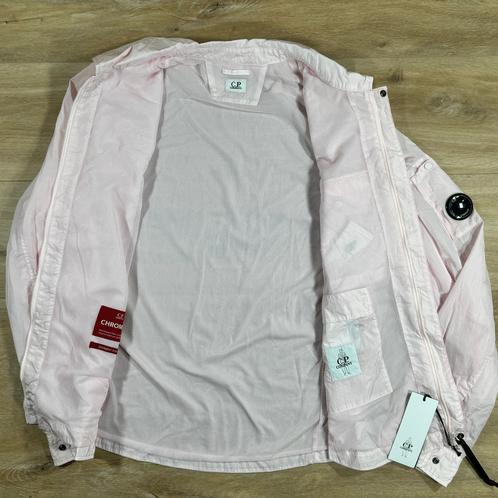 CP Company Chrome Lens Overshirt in Heavenly Pink Ironleague