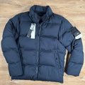 Stone Island Down-TC Ghost Jacket in Navy Ironleague