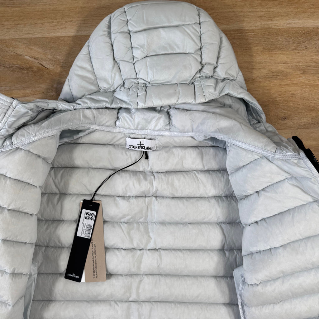 Stone Island Loom Woven Nylon Down-TC Jacket in Sky Blue Ironleague