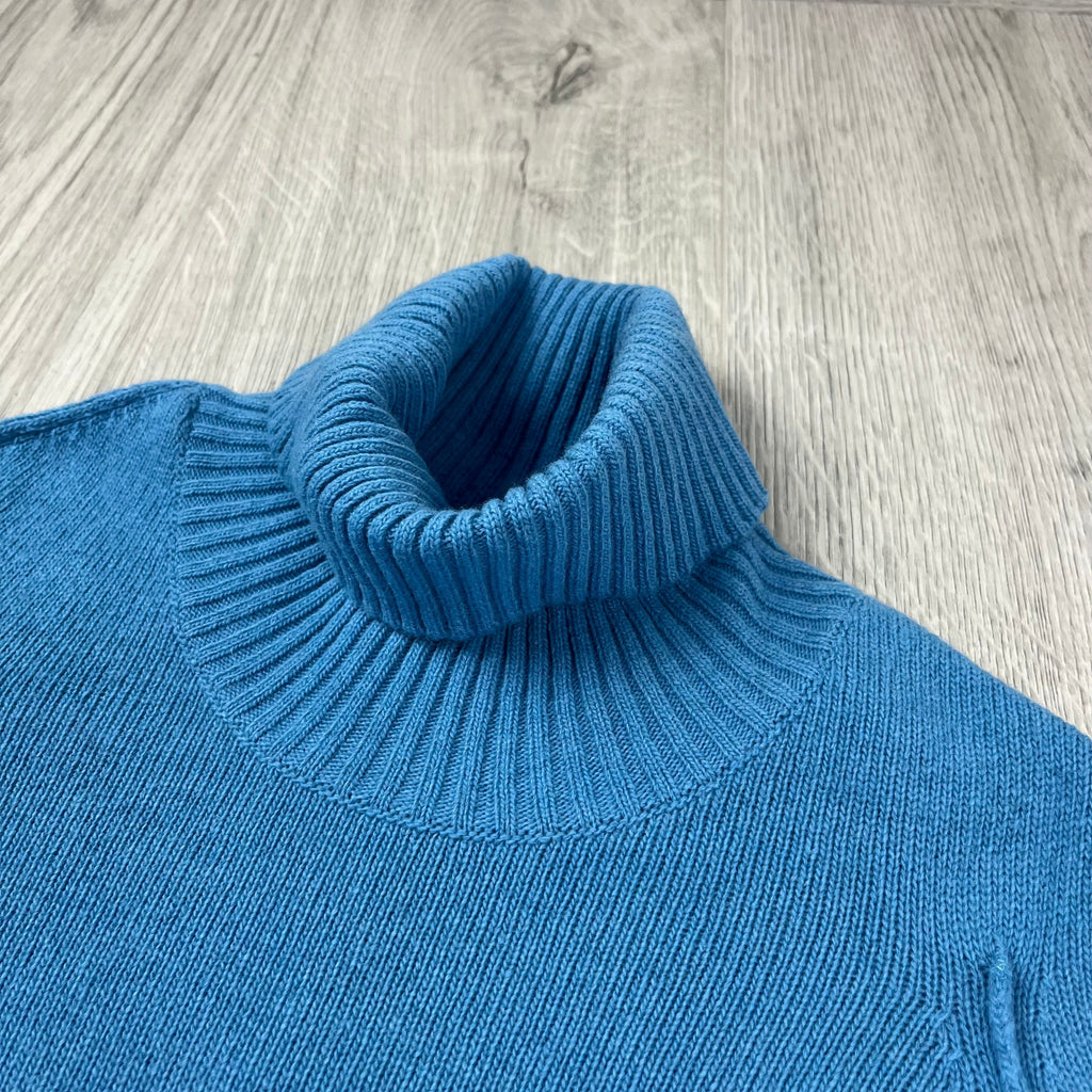 CP Company Knit Turtle Neck - Aegean Blue Ironleague