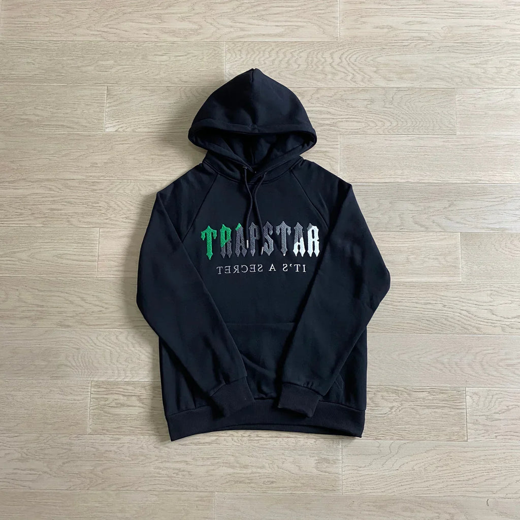 Trapstar Chenille Decoded Tracksuit - Black/Grey Ironleague