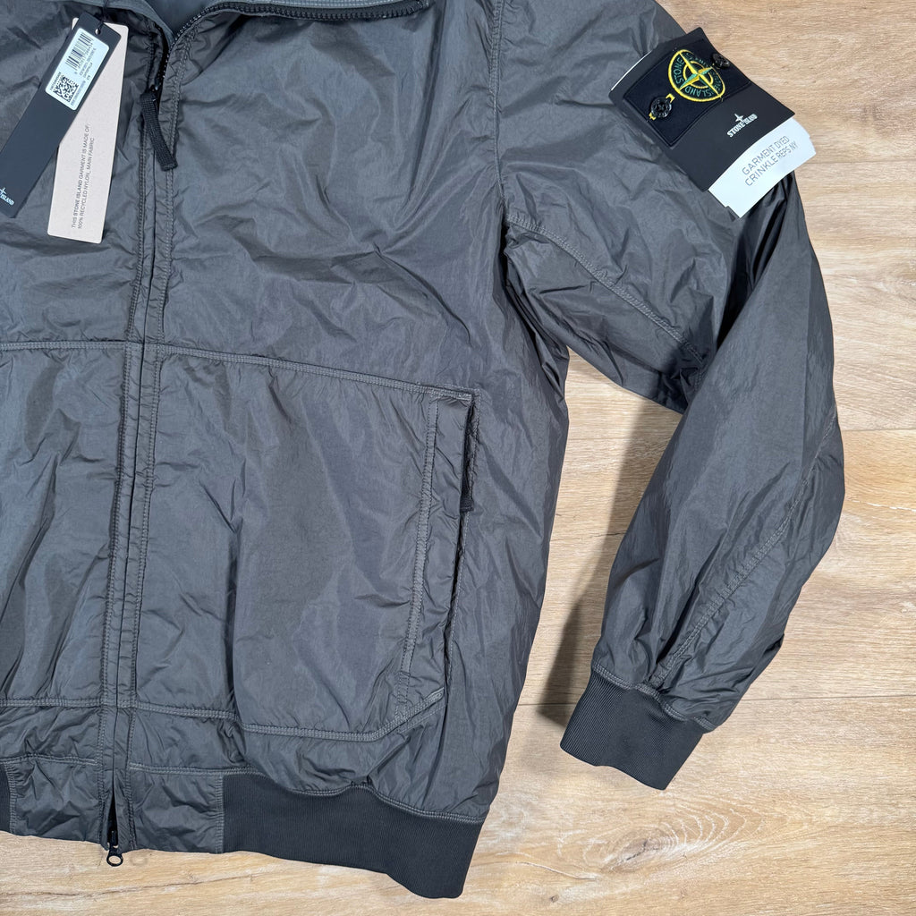 Stone Island Crinkle Reps NY Padded Jacket in Lead Grey Ironleague