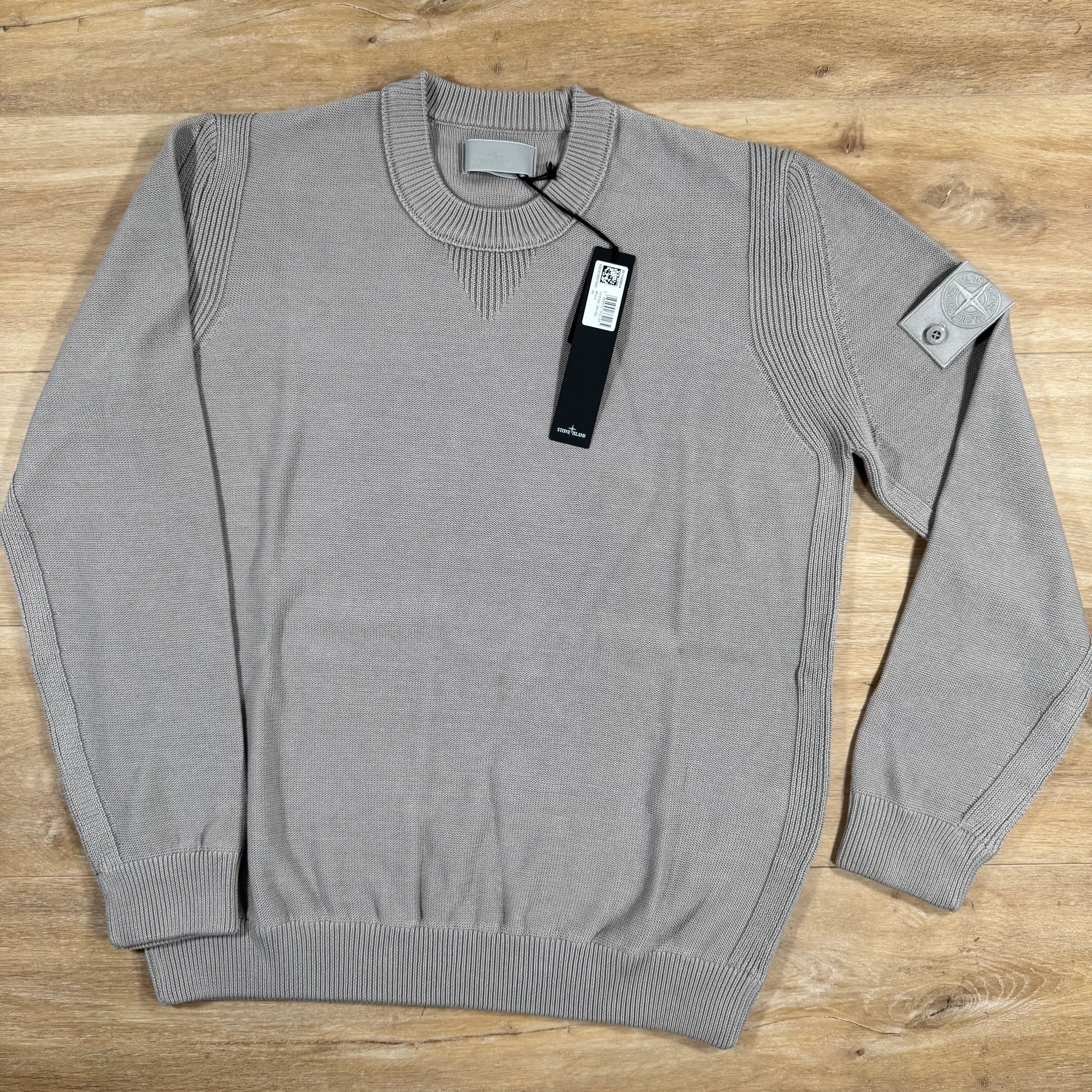 Stone Island Cotton Cashmere Ghost Sweatshirt in Dust Grey Ironleague