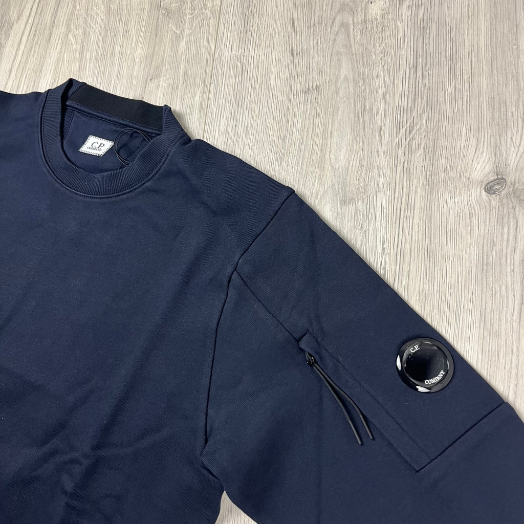 CP Company Raised Fleece Sweatshirt - Navy Ironleague