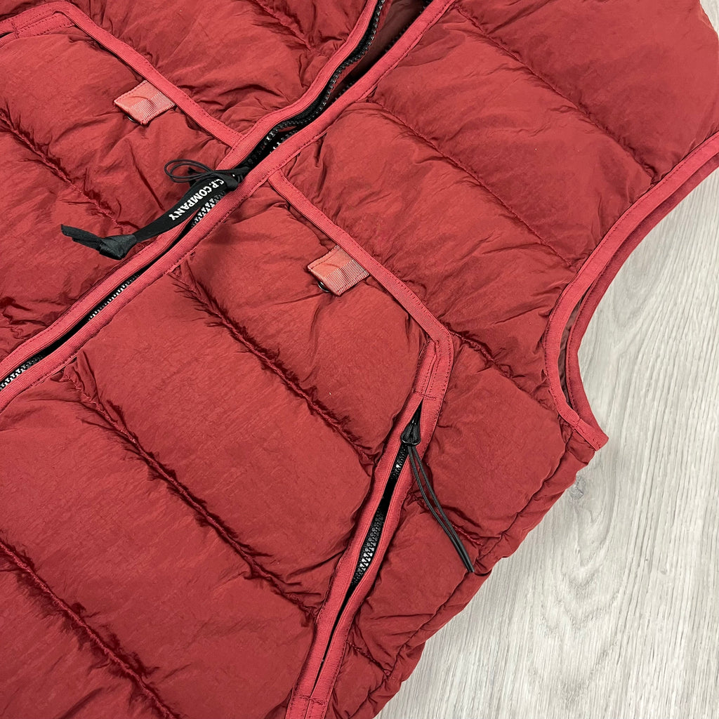 CP Company Chrome-R Lens Gilet - Ketchup Ironleague