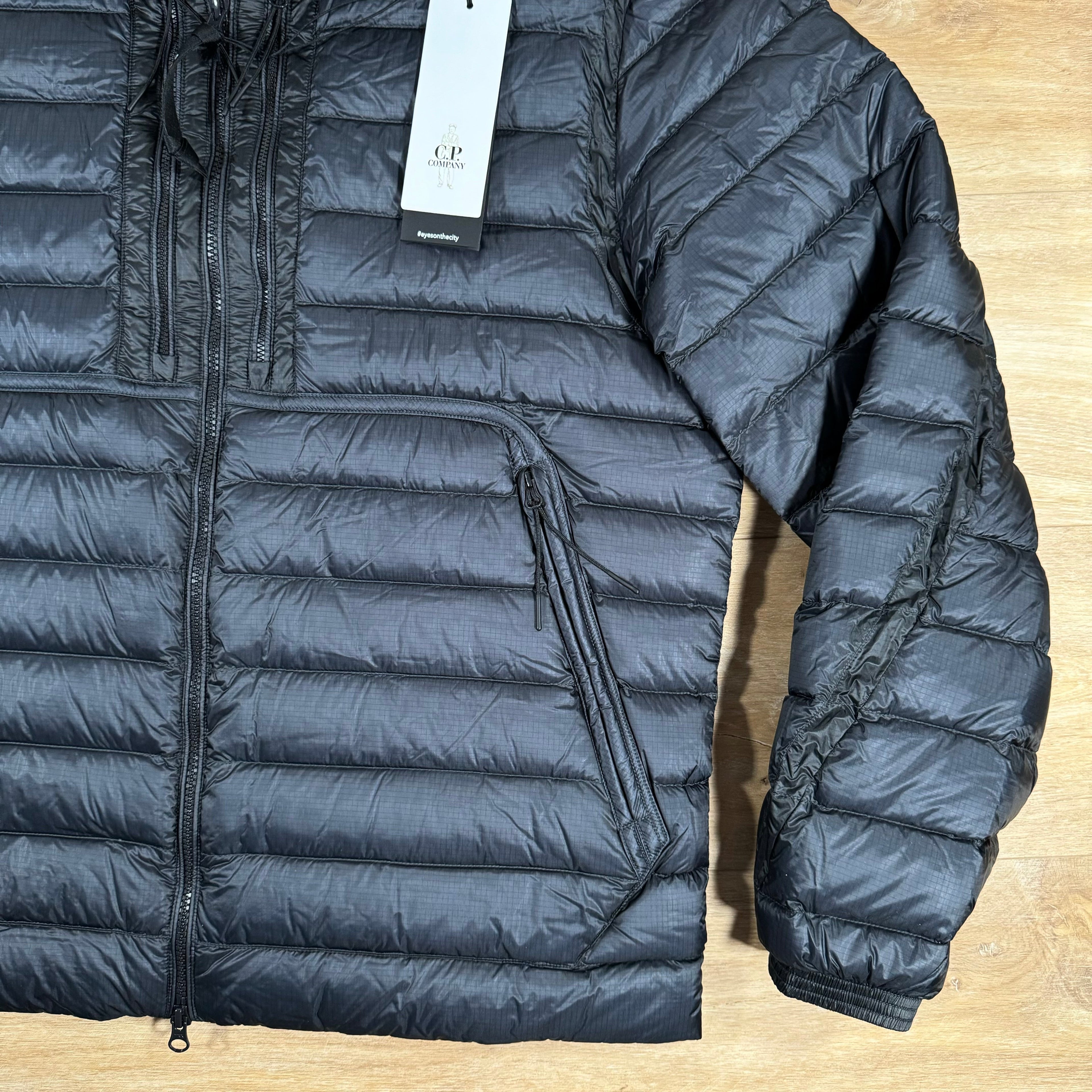 CP Company DD Shell Goggle Down Jacket in Navy Ironleague