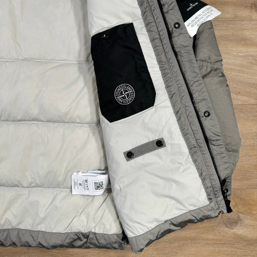 Stone Island Nylon Metal Down Jacket in Plaster Ironleague