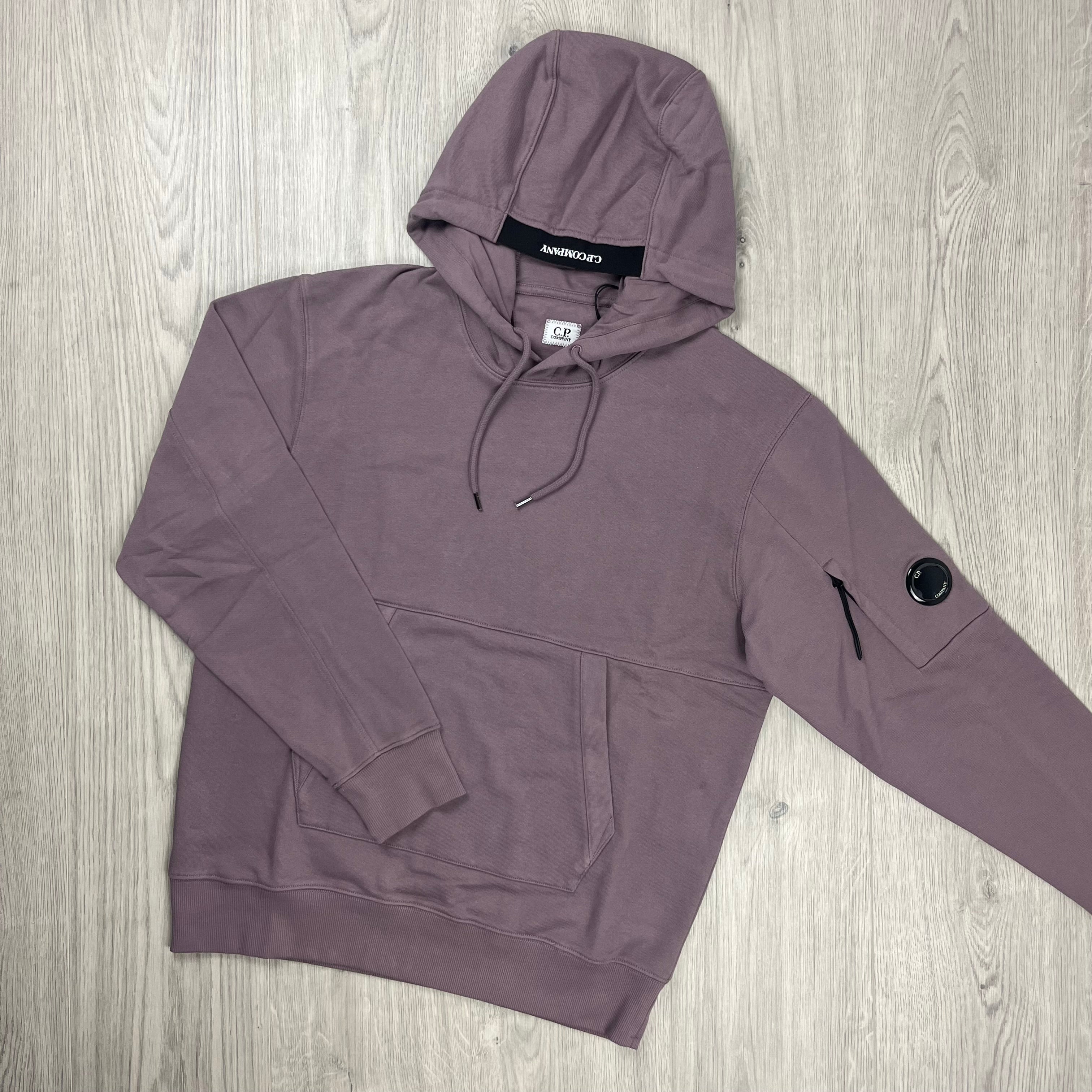 CP Company Raised Fleece Hoodie - Dove Ironleague