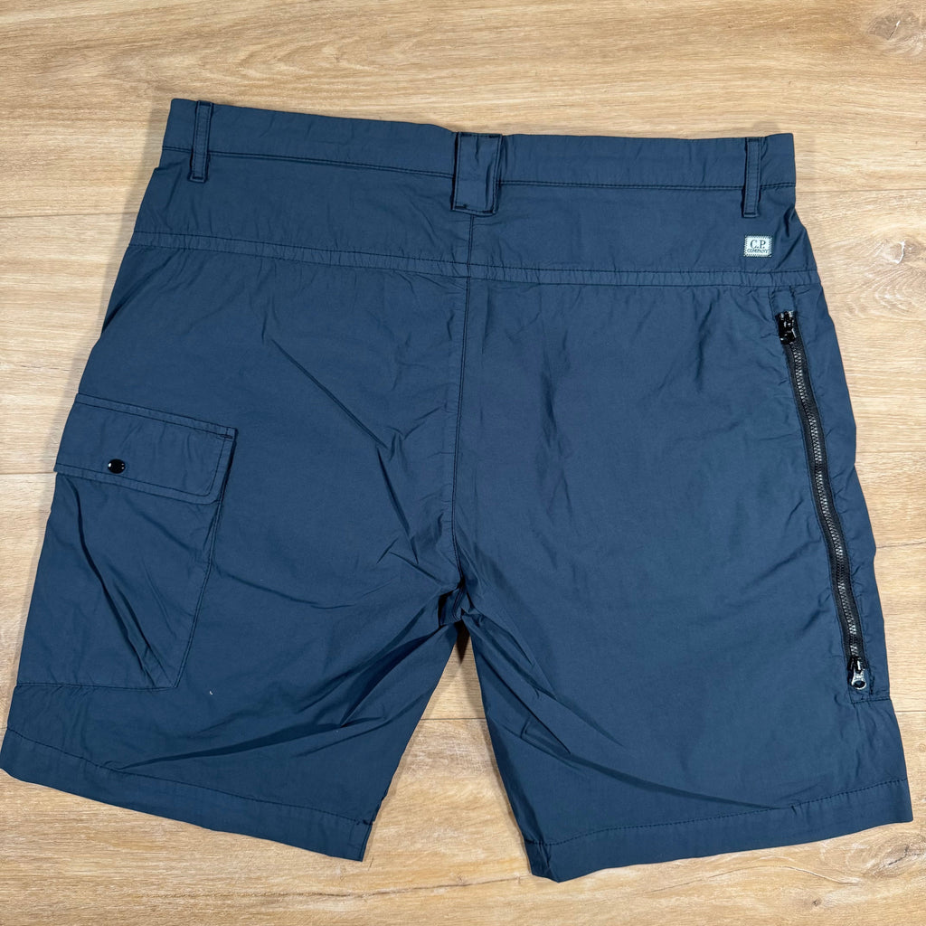 CP Company 50 Fili Stretch Cargo Shorts in India Ink Ironleague