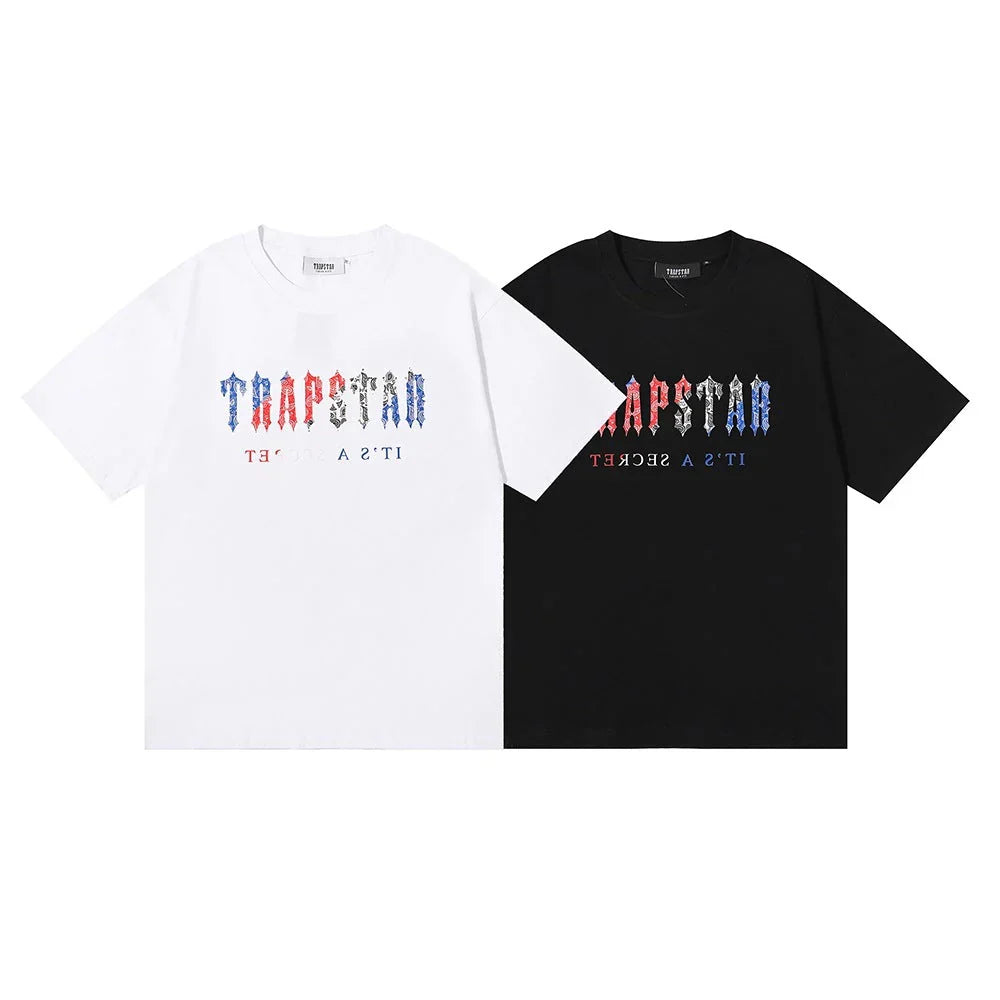 Trapstar Letter Color T-Shirt - Black/White Ironleague