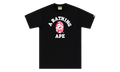 BAPE ABC Camo College Organic Tee Black Pink 1K20 109 008 BLACK PINK