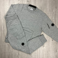CP Company Raised Fleece Tracksuit - Grey Ironleague