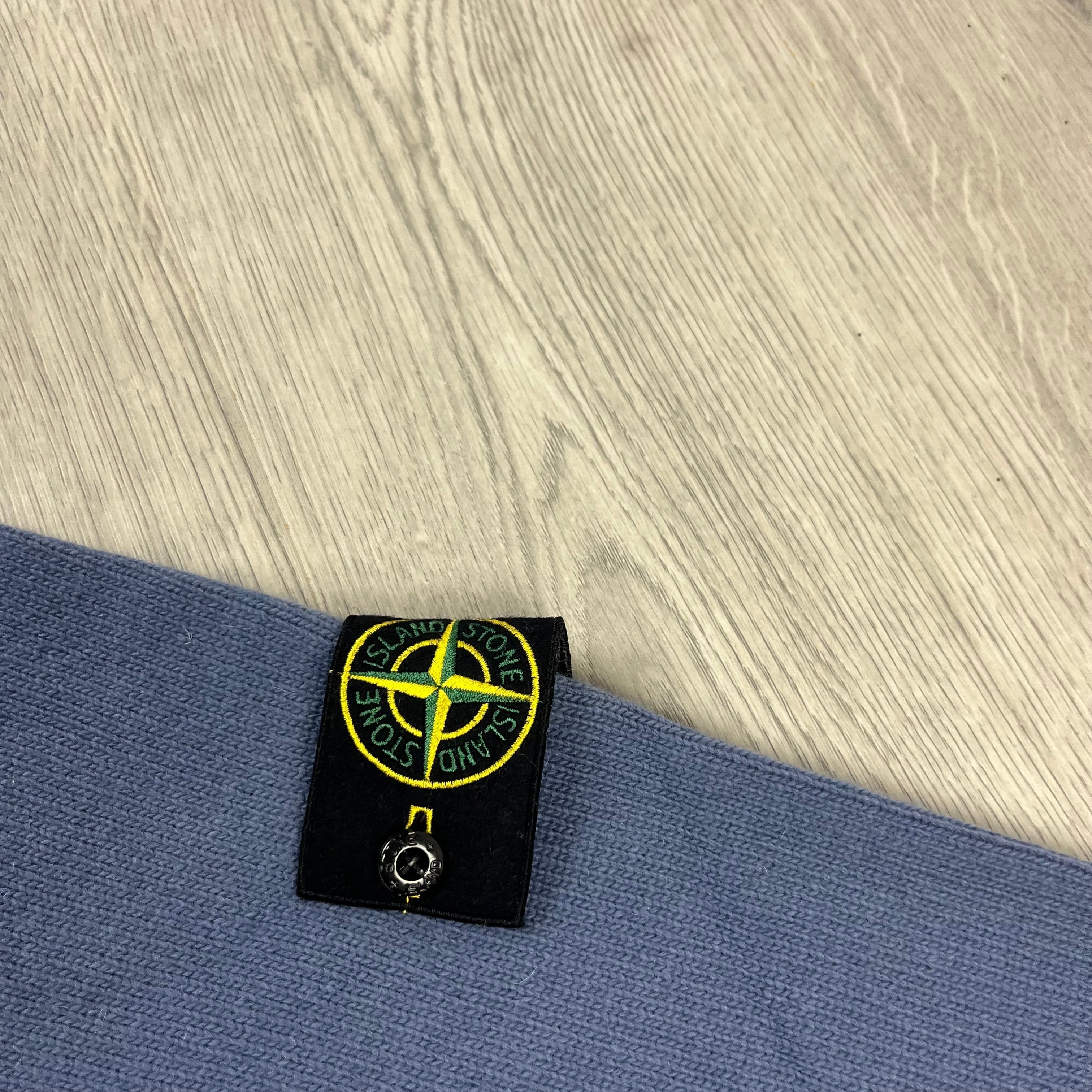 Stone Island Knit Sweatshirt - Mid Blue Ironleague