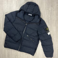 Stone Island Nylon Down Jacket - Navy Ironleague