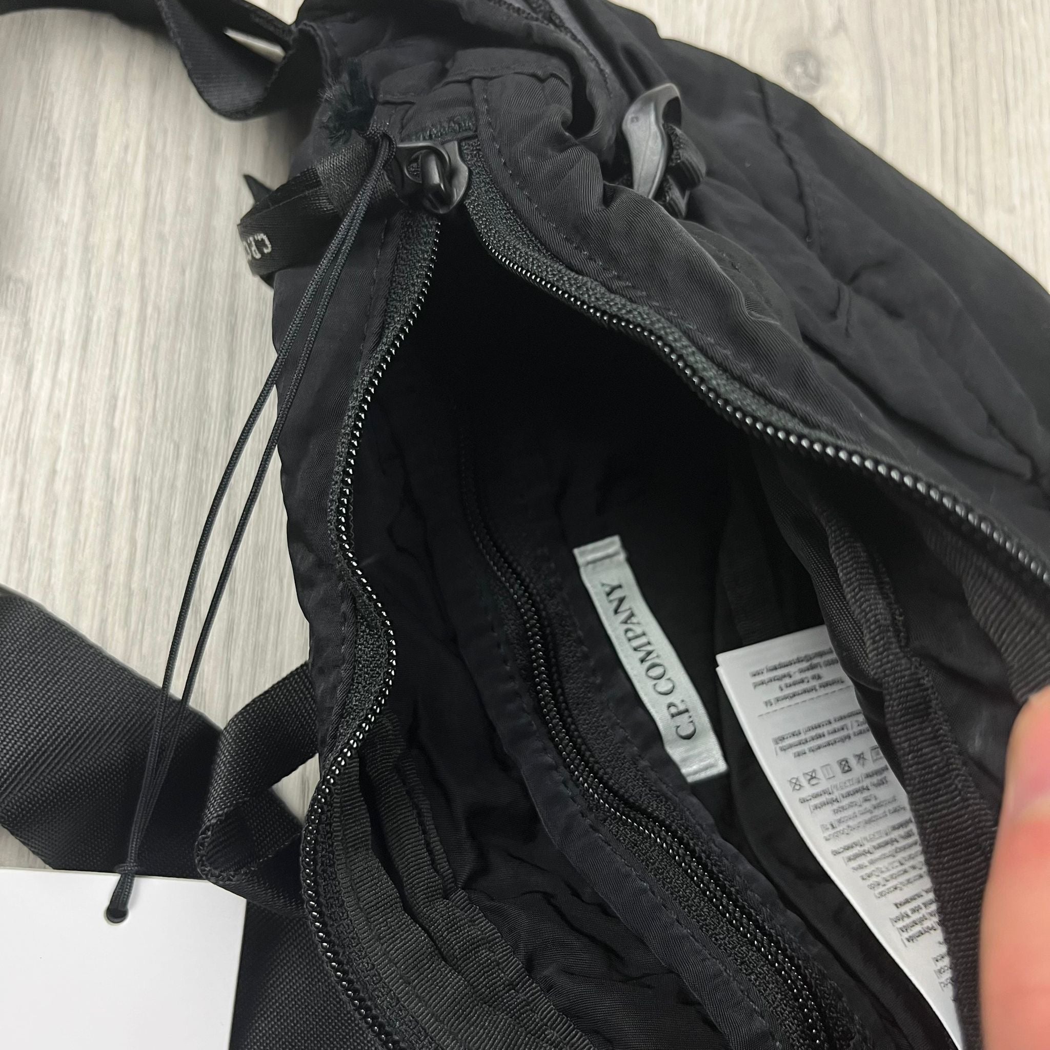 CP Company Zip Chrome Bag - Black Ironleague