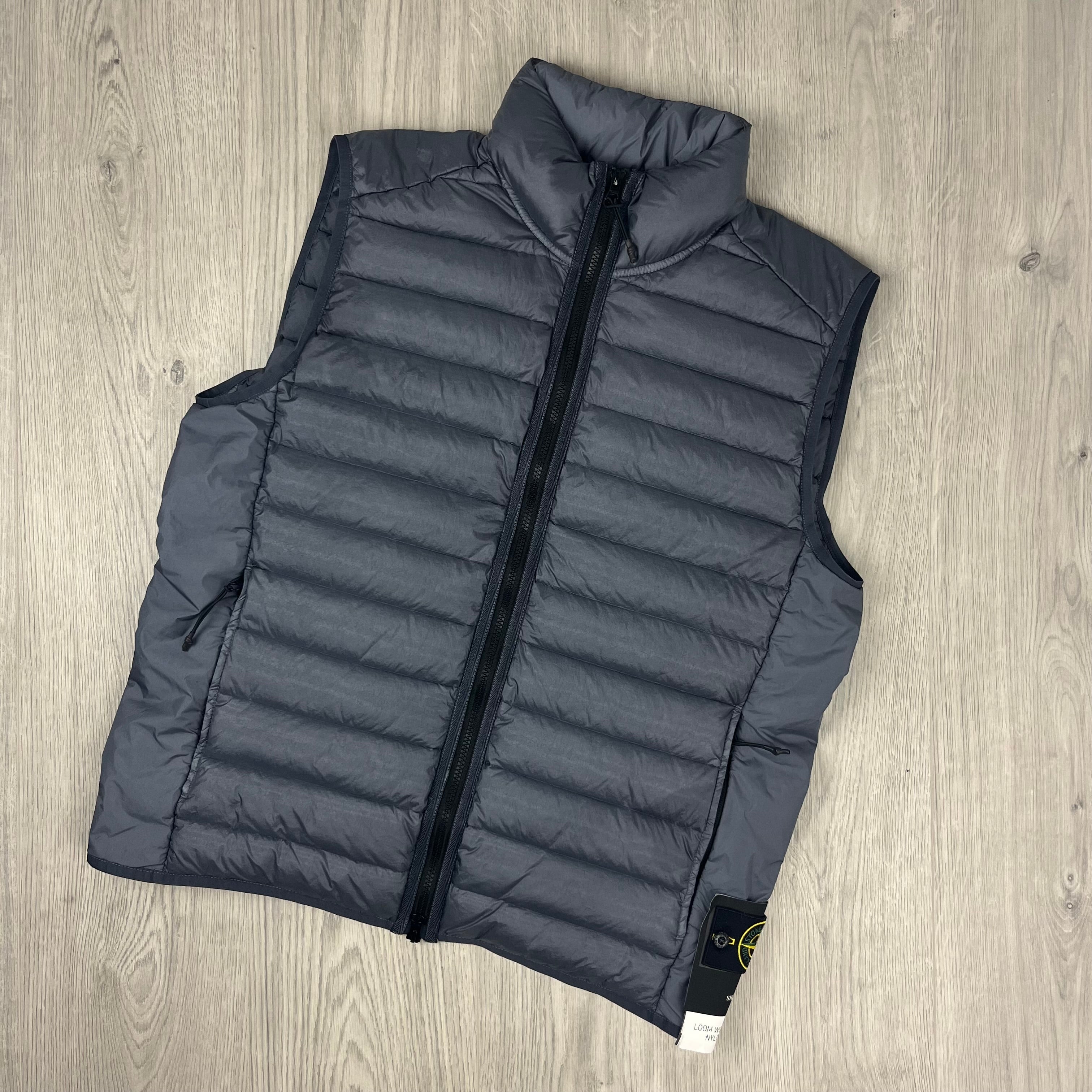 Stone Island Padded Gilet - Avio Blue Ironleague
