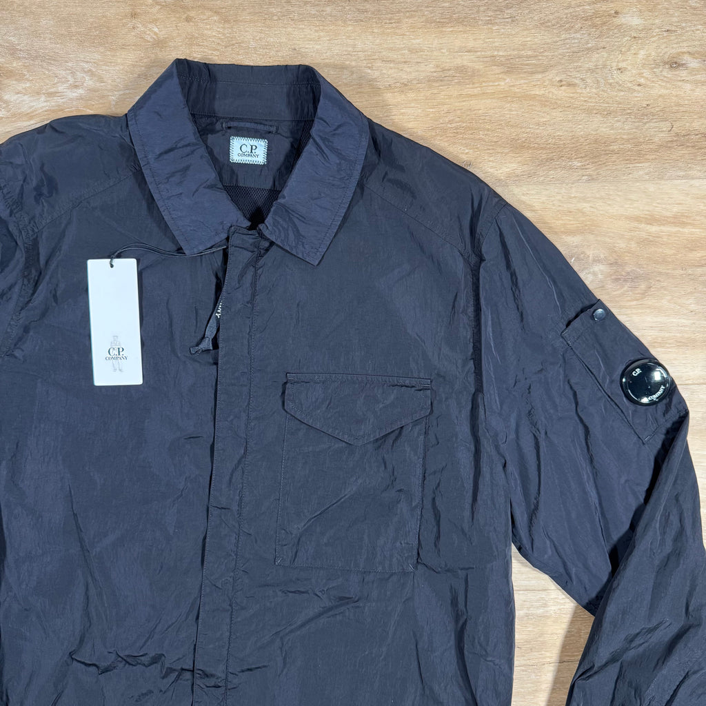 CP Company Chrome-R Lens Overshirt in Navy Ironleague