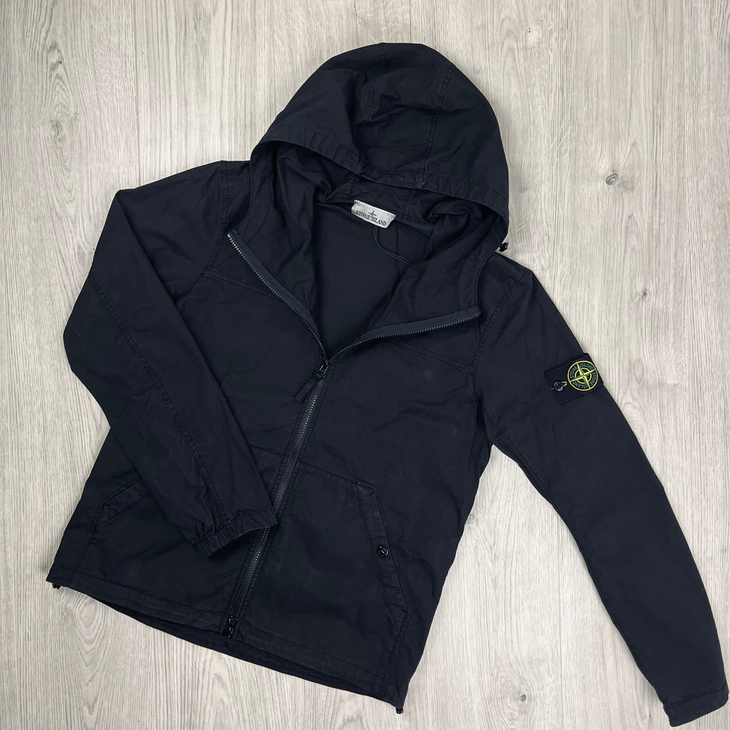 Stone Island Hooded Overshirt - Black Ironleague