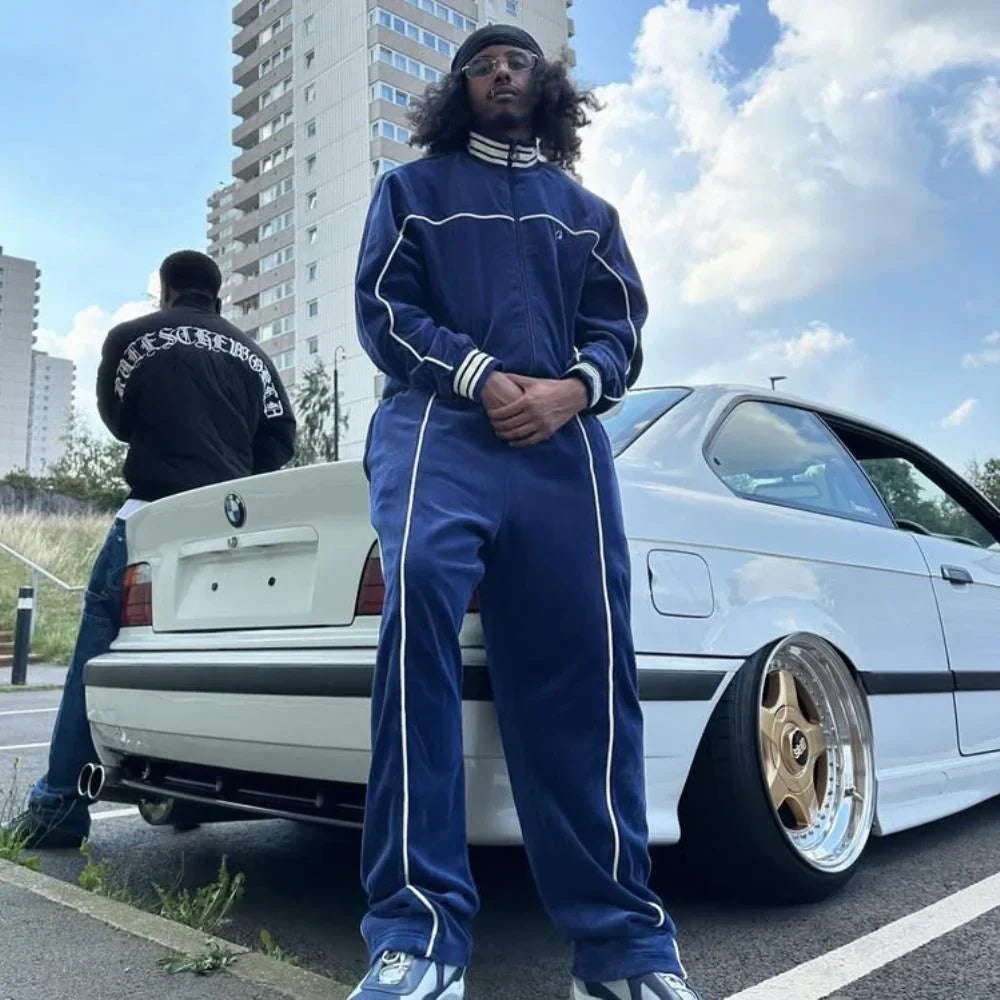 Corteiz Velour Set - Blue Ironleague